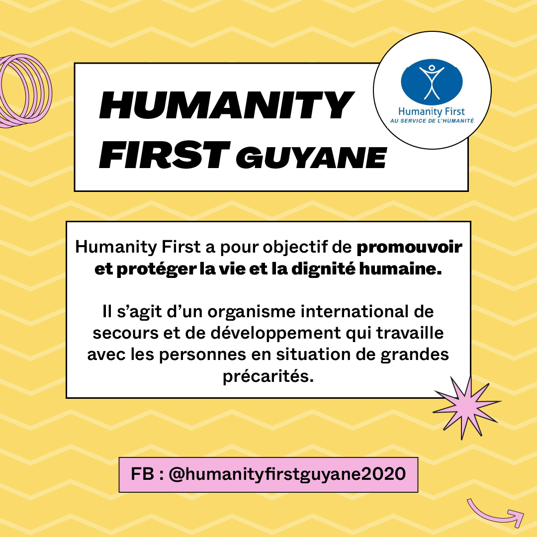Zoom sur l'association Humanity First Guyane qui protège la vie et la dignité humaine 🤝
#FraternitéGénérale #HumanityFirst