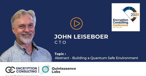 encryptioncons's tweet image. John Leiseboer, Founding CTO of QuintessenceLabs speaks on the topic of Building a Quantum Safe Environment in First Annual Encryption Consulting 
Replay the speech here!
#encryptionconsultingllc #CTO #buildingquantumsafeenvironment 

youtube.com/watch?v=1eIOIs…