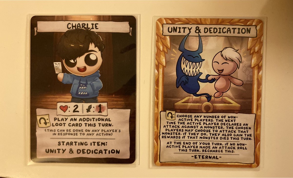YuggyHD's tweet photo. Received a very cool Christmas present from some friends I made during the Requiem KS - my own custom card for @edmundmcmillen's Four Souls!

Huge thanks to @Shiokishi, @FancyPantsUno, and @MicroOf! Thanks also to @rojen241 and @TikaratheMew for the awesome art, and to @Sevenut! https://t.co/j0pd7syAy4