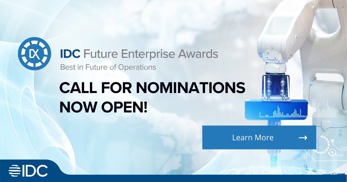 The 2022 Best in Future of Operations North America Awards is accepting nominations through February 11, 2022. If your end-user organization has successfully implemented an Operations project, apply today at bit.ly/3mFe16E. #ResiliencyatScale