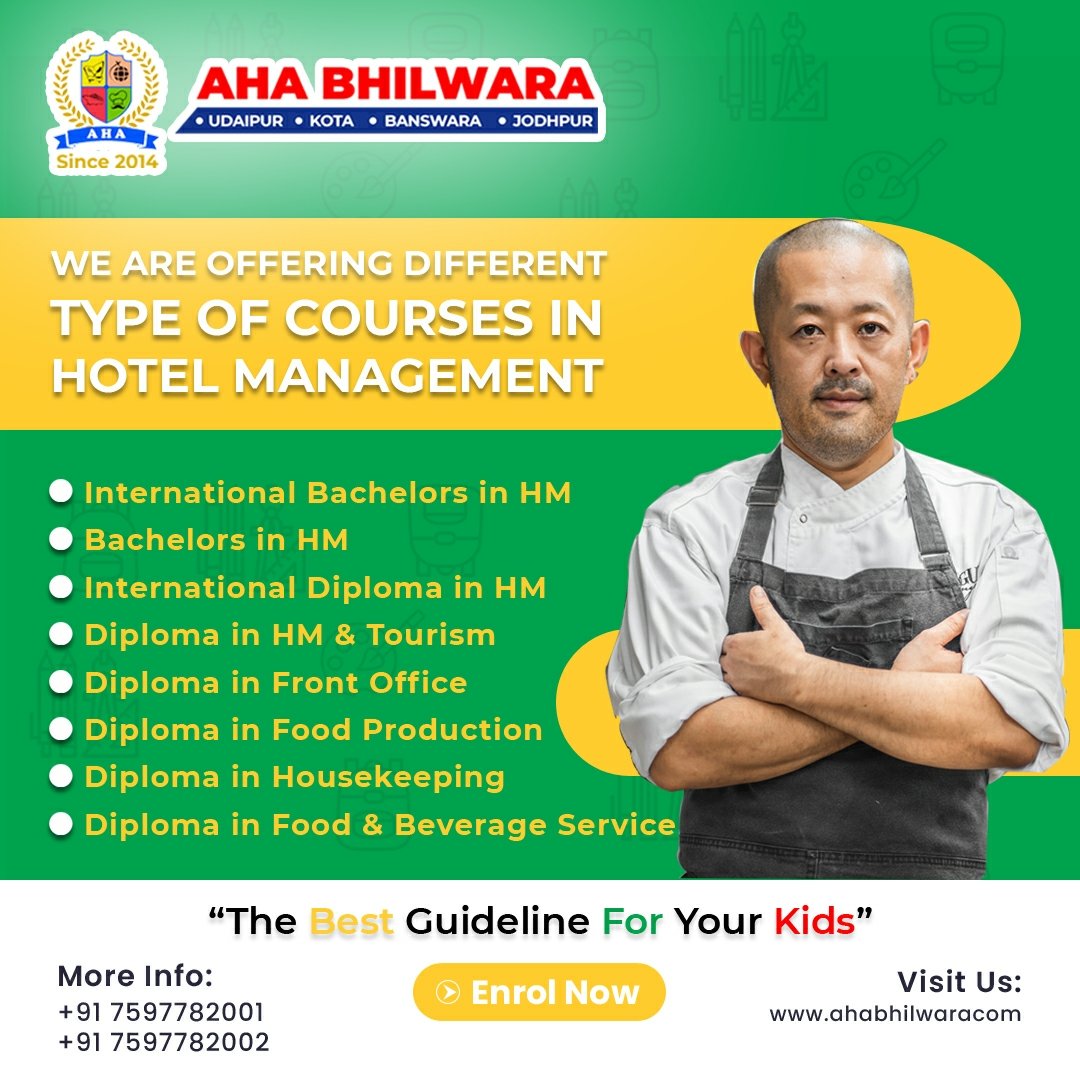 AHAINDIA1's tweet photo. We offer all types of Courses in Hotel Management.

Enroll now in our Hotel Management and Aviation Courses.

For more details
https://t.co/w9q1YH15CZ

#trending #education
#ahaindia #ahaudaipur #ahabhilwara #aha #besthotelmanagement #airline #academy #hm https://t.co/x6VPhtXbcs