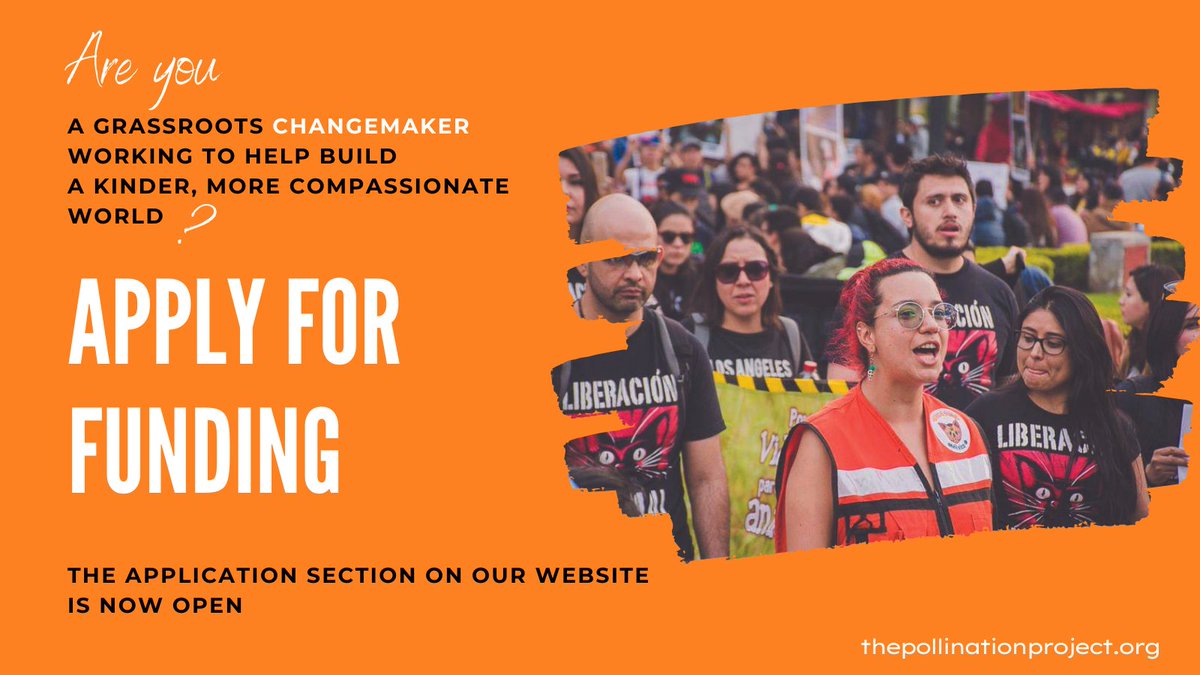 Pollinationproj's tweet photo. We have reopened the application section of our website, ready to receive requests from #changemakers around the world looking for #seedfunding.
Info and guidelines at https://t.co/M6nnrzwYs2
#philanthropy #grants #thepollinationproject https://t.co/7g2ruYQEbz