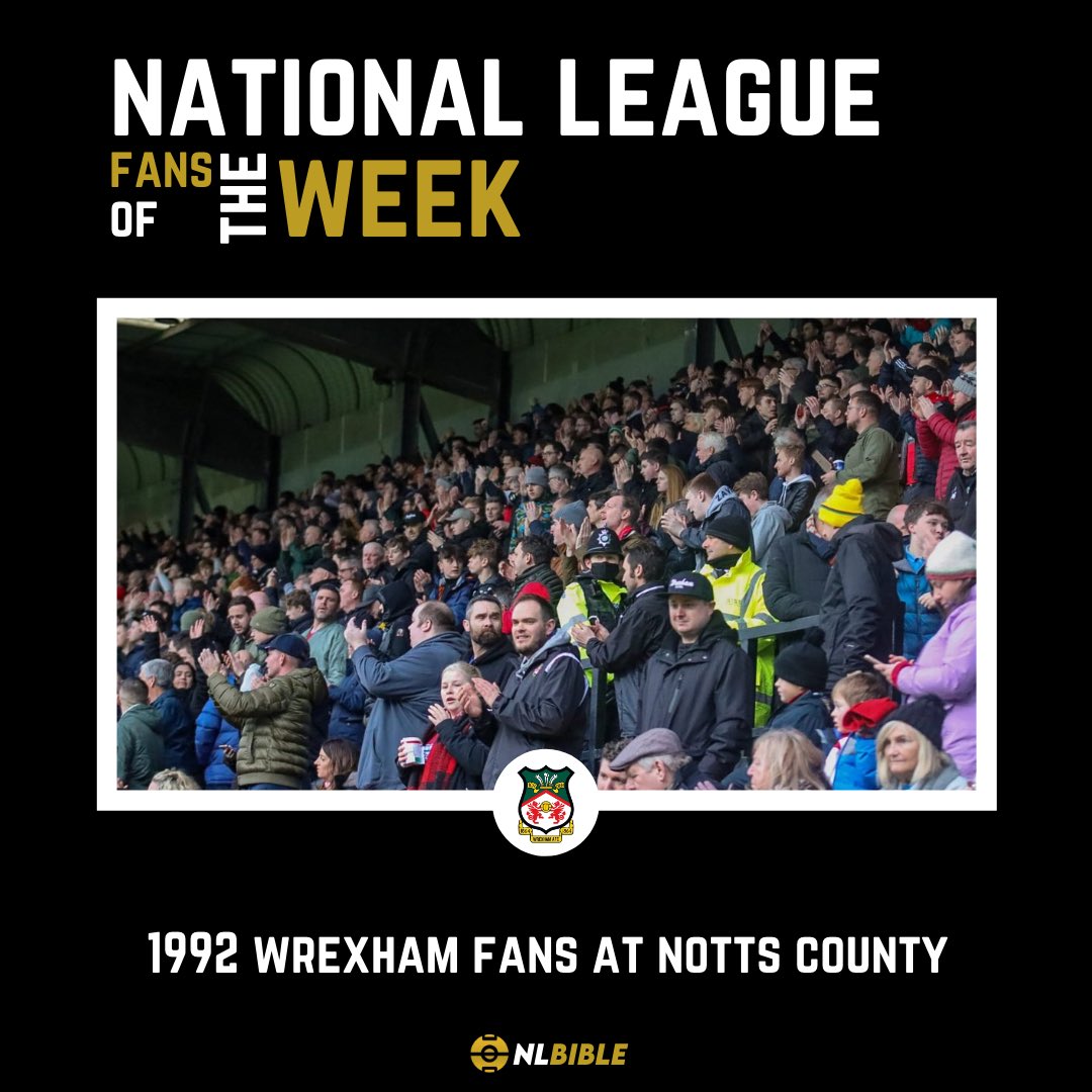 NL_Bible's tweet photo. 1992 @Wrexham_AFC fans at Notts County to see their side lose 3-1
—
You saw nothing
—
(Me and my anti Wrexham agenda)
—
#nonleaguefootball #nonleague #fansoftheweek https://t.co/H2kyLinVZg