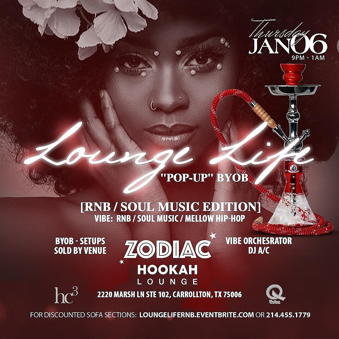 ▪︎▪︎ BYOB = YOU ARE YOUR BEST BARTENDER

▪︎▪︎ EXOTIC HOOKAHS = SMOKE THE BEST

▪︎▪︎ LOUNGE = COMFY COZY SOFA SEATING W/SEXY AMBIANCE

▪︎▪︎ RNB SOUL MUSIC = VIBES, VIBES, VIBES

Are you about that life?  LOUNGE LIFE....

It's all about the VIBE.... THURSDAY

#HC3