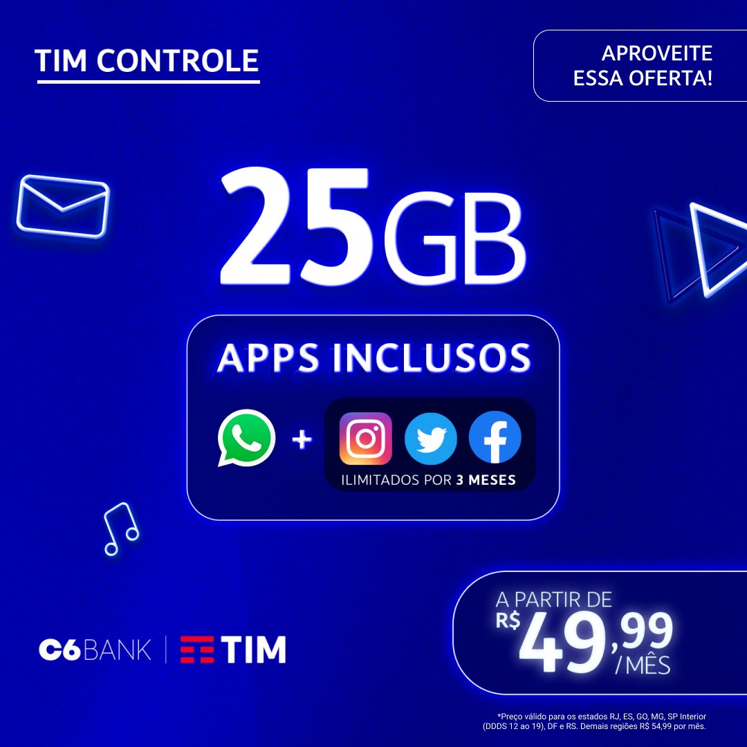 Black Friday da TIM tem 16 GB no controle por R$ 54,99 mensais – Tecnoblog