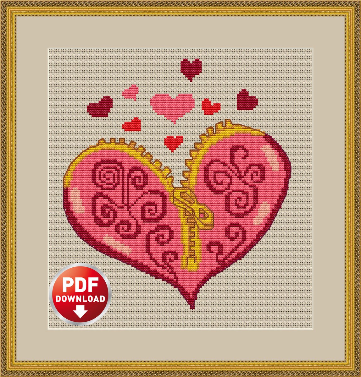 Excited to share the latest addition to my #etsy shop: Heart Cross Stitch Pattern Galentine's Day Card light embroidery PDF instant download etsy.me/3t4xxhw #anniversary #valentinesday #crossstitch #smallcrossstitch #crossstitchcard #heartcrossstitch #lovecross