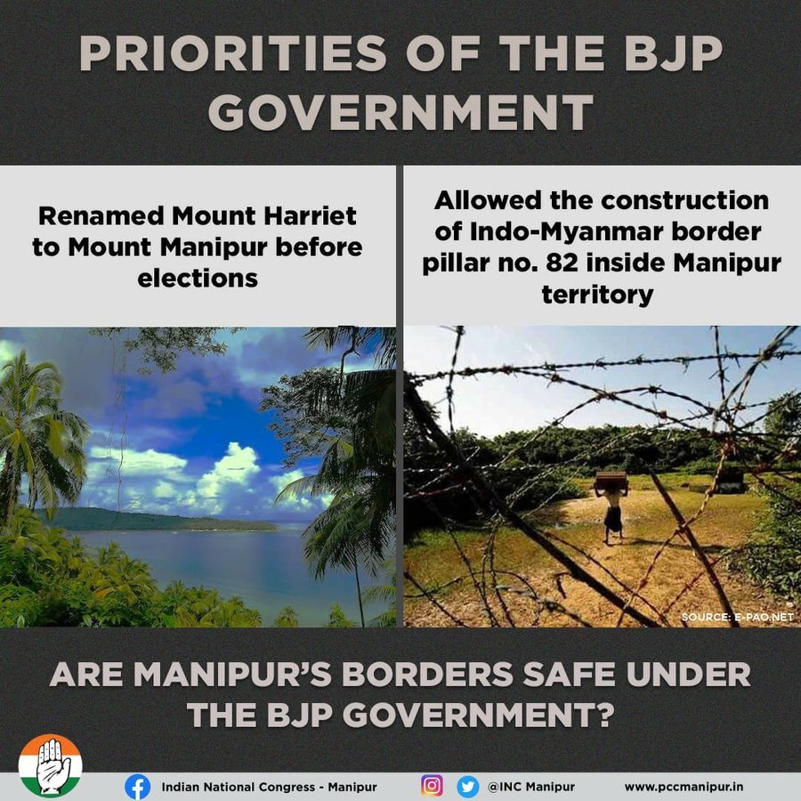 KibaVenisha's tweet photo. Are Manipur's borders safe under the BJP government??
#ManipurRejectsModi https://t.co/G5IGL2sePG