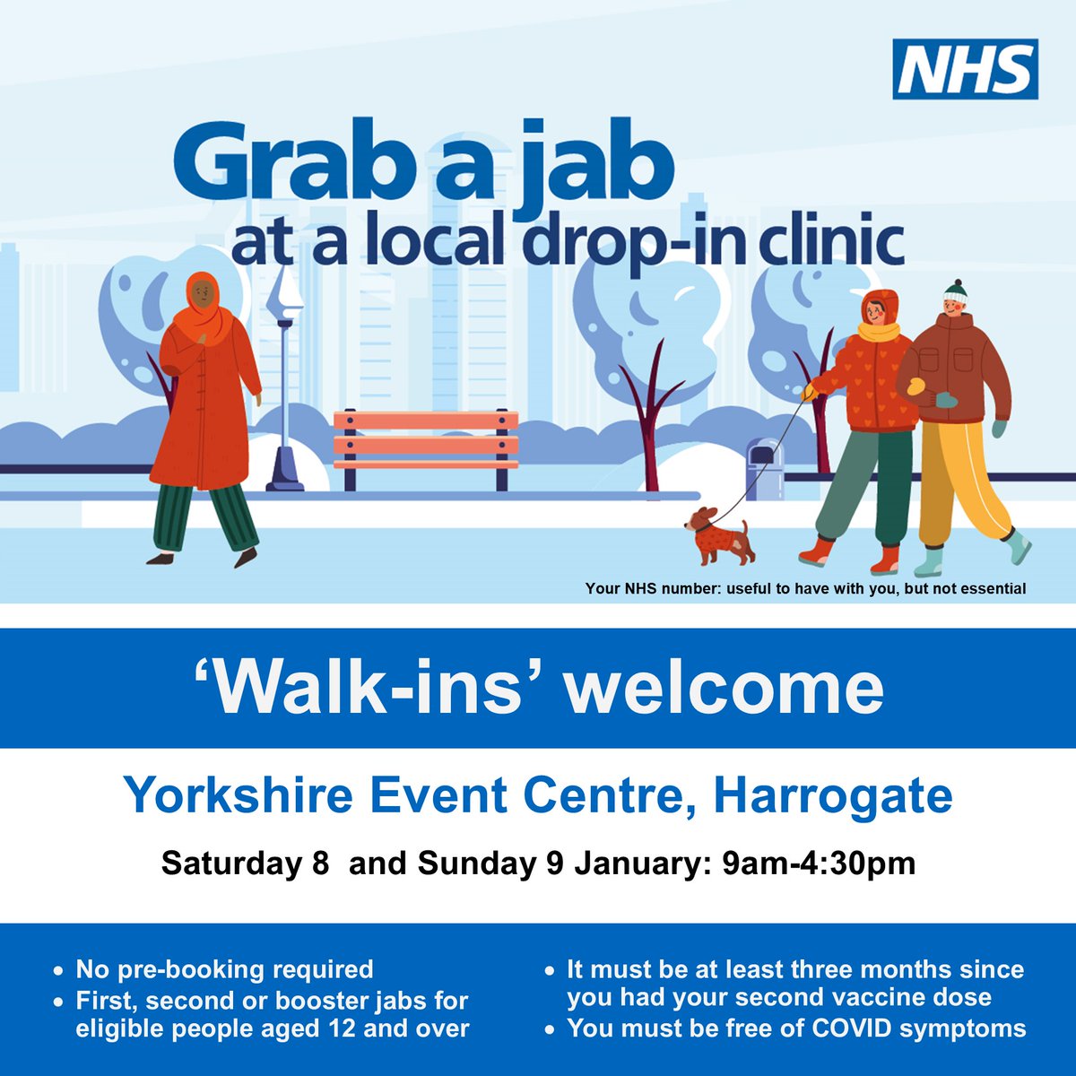 NEWS

Some upcoming GRAB A JAB sessions at #YorkshireEventCentre #Harrogate #GrabAJab 

Details below...