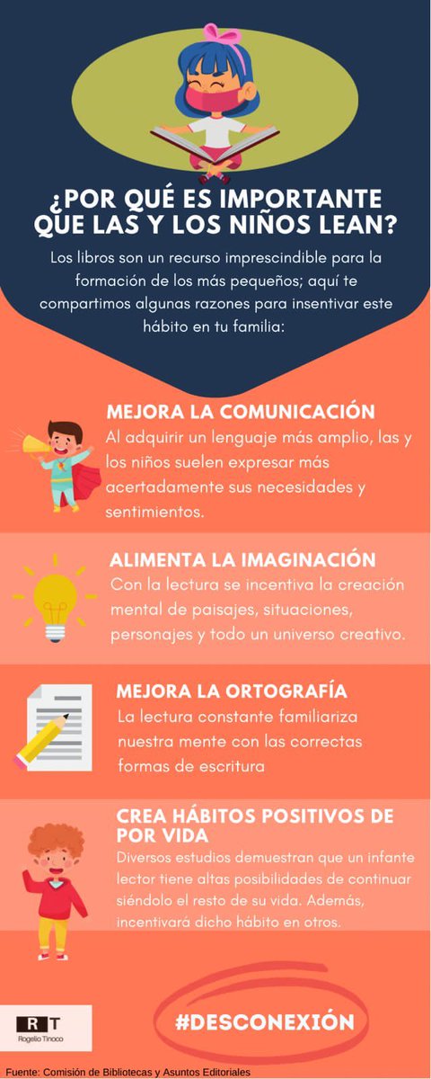 TinocoGRogelio's tweet photo. #México
¿Por qué es importante que las niñas y los niños lean?
#Desconexión @SEB_Edomex
@tribu_nydo @ma_pureza @AnastasiaVega21 @MiguelAngelTMtz @liliapatriciafj @ArturoH19772369 @SolorioGuilmar @MarcoAMontiel https://t.co/kMI4bKvVyv