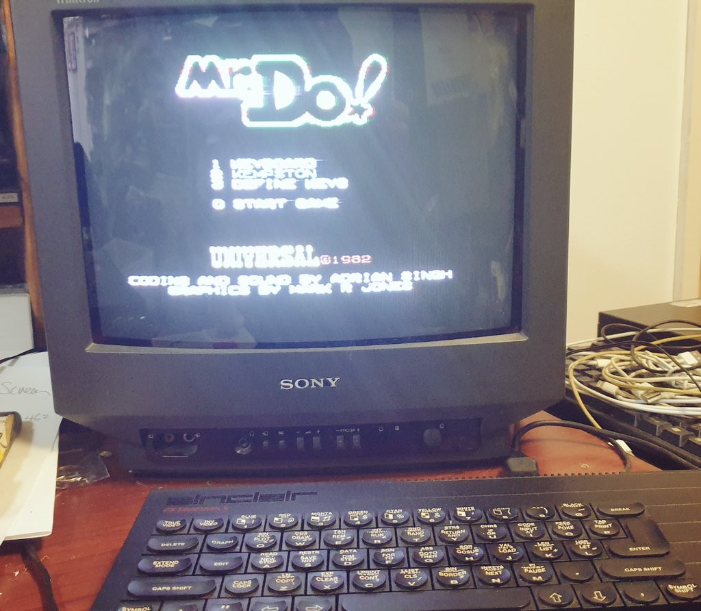 rhayadercompute's tweet photo. Mr Do on the speccy plays so nice I think it might be my favourite version :) https://t.co/DV41keLblZ