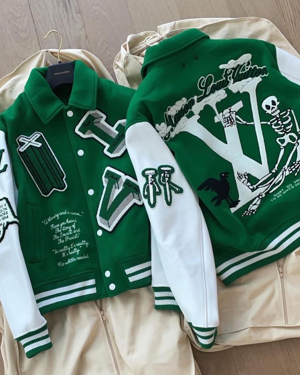 Ovrnundr on X: Louis Vuitton Fall / Winter 2022 Varsity Jacket