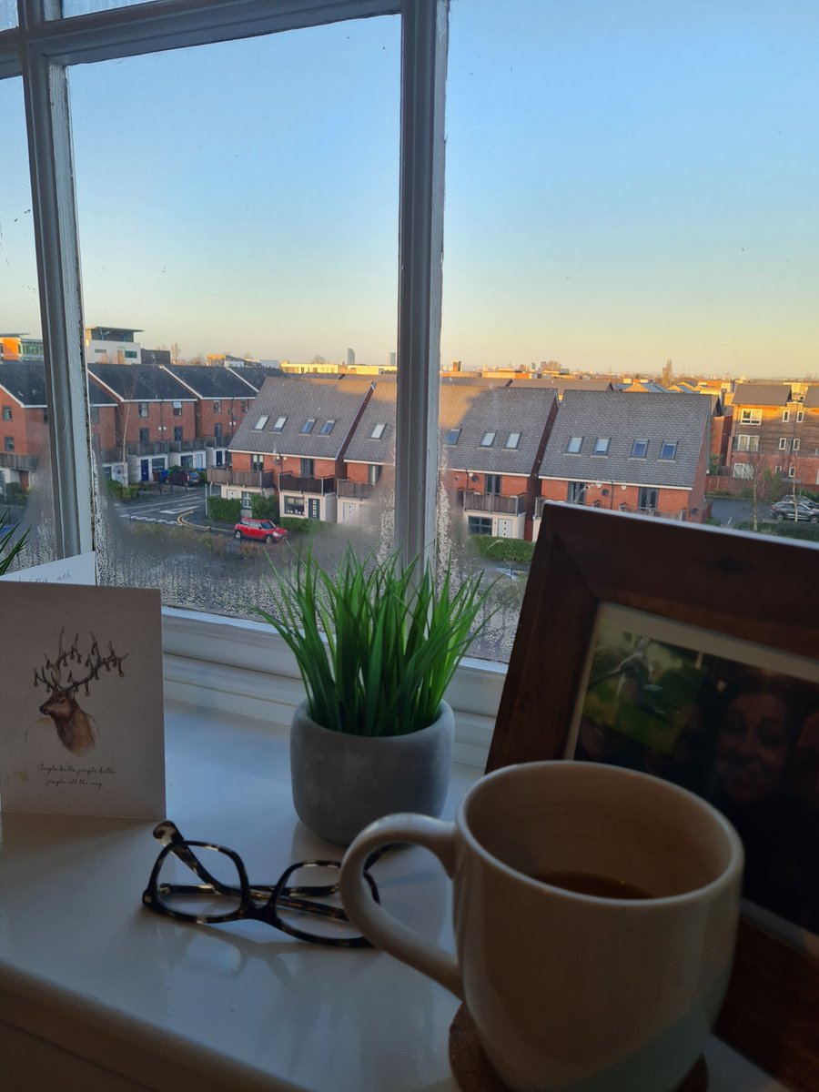 First day back at the home office today, Manchester isn't at all bad when the blue sky shows up.