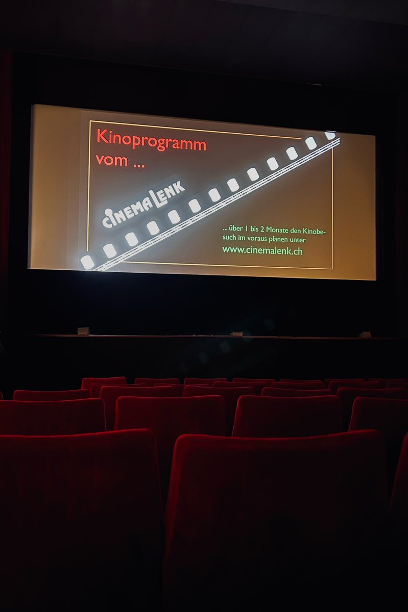 schwabtastic4's tweet photo. Schlechtwetterprogramm im sympathischsten Kino der Schweiz 🍿🍿🍿 #LenkSimmental https://t.co/0QbMMw156U