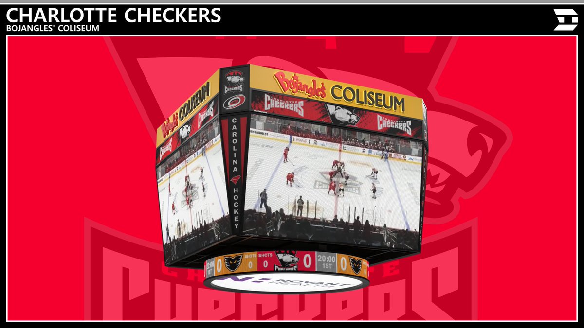 DryveCreative's tweet photo. New AHL scoreboard re-creation! Check out the @CheckersHockey board, in use at Bojangles' Coliseum since 2015. https://t.co/7nSGc9ZumP https://t.co/HpVZOwfW3X