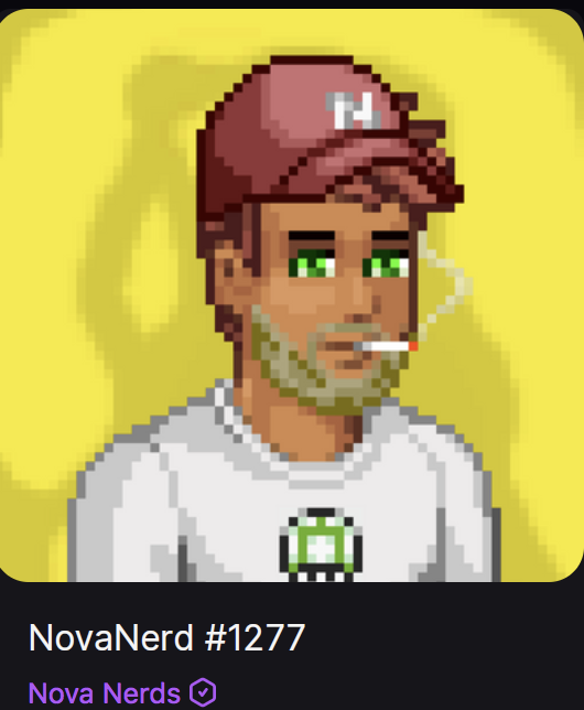 stephanredbull's tweet photo. One of my favorite traits of the @NovaNerdsNFT collection is the Mario Mushrooms! 🍄

I've been snatching ALL that I can find on the floor!! 

Agreed or am I just crazy? 🤣 https://t.co/KVDizvhpjO