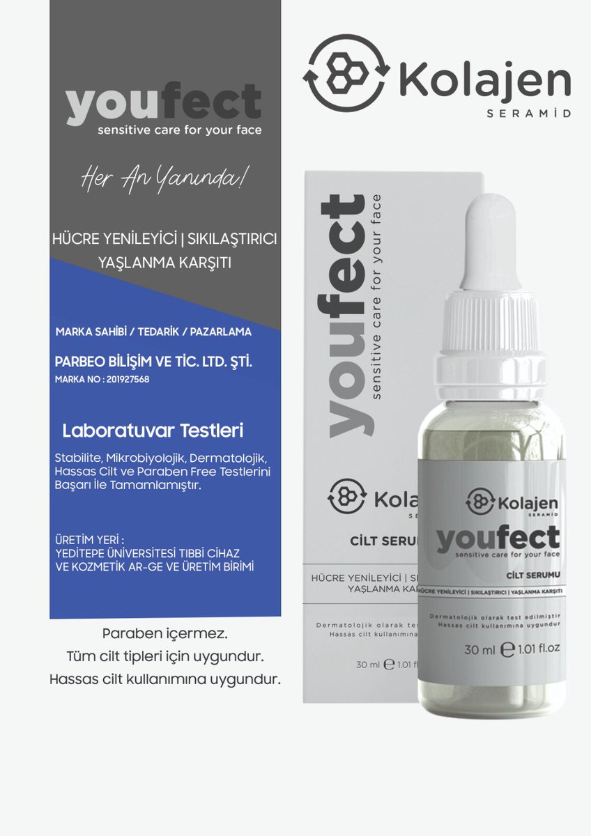 youfect's tweet photo. Yeni Youfect Kolajen + Seramid Hücre Yenileyici Cilt Serumu 🎀
https://t.co/knI4uhlM11

#güzellik #kozmetik #yerliüretim https://t.co/YrxyUzjYC7