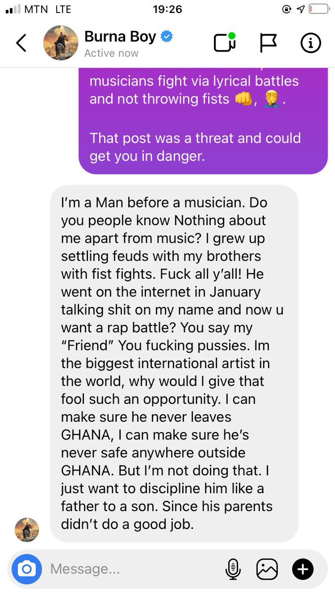 amonmukisa's tweet photo. These words really sounded deep from #Burnaboy https://t.co/G7nJbNsSWM