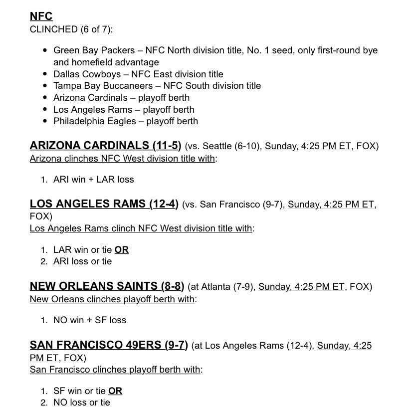 RapSheet's tweet photo. Week 18 playoff scenarios https://t.co/WCqJXAEFYY