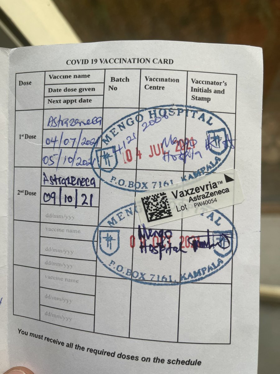 CanaryMugume's tweet photo. In December, cabinet approved a recommendation of blocking unvaccinated people from public places. This has since prompted people to forge vaccination cards.

I went to Nasser rd today with secret cameras &amp; got a fake covid-19 vaccination at 45k.

Story coming up at 9pm on @nbstv https://t.co/2bC6dJjyNo