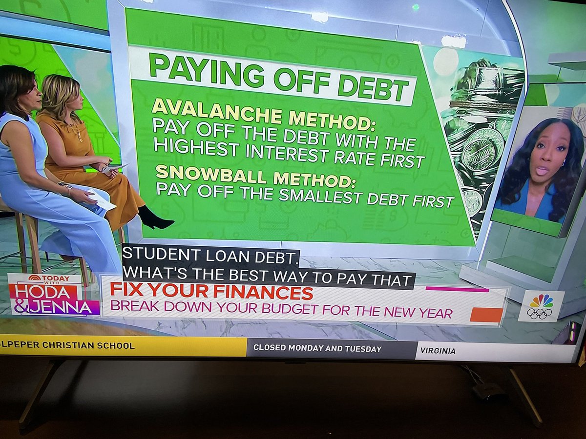 stephenahart's tweet photo. Letβs go. I see you @TonyaRapley @MyFabFinance on @HodaAndJenna dropping those money gems!! ππΎππΎ
#BlackWomen #Money #Debt #PersonalFinance https://t.co/nG3VBkhBSp