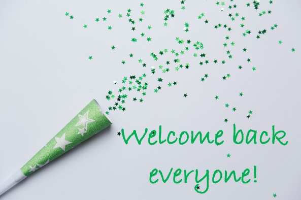 We are really looking forward to seeing everyone tomorrow and hearing about what you've all been up to over the holidays!