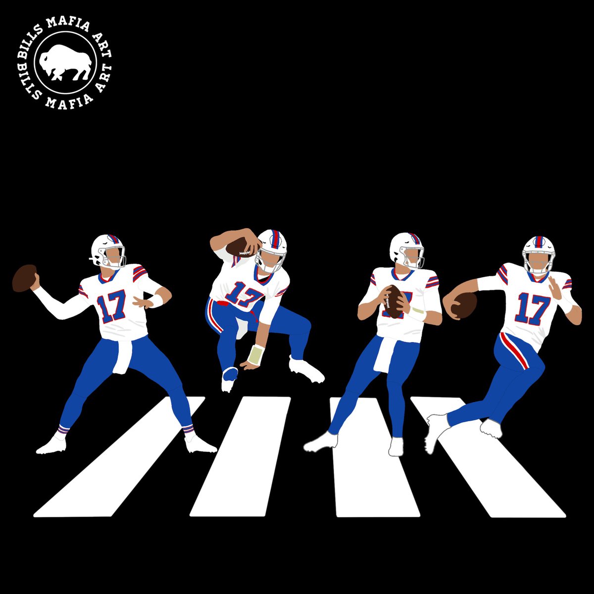 It’s Allen Road not Abbey Road. Available on stickers, shirts and hoodies shop link: etsy.me/3rKThw2 #BillsMafia #BuffaloBills #nfl #Beatles #abbeyroad #joshallen #football #Buffalo #TheBeatles