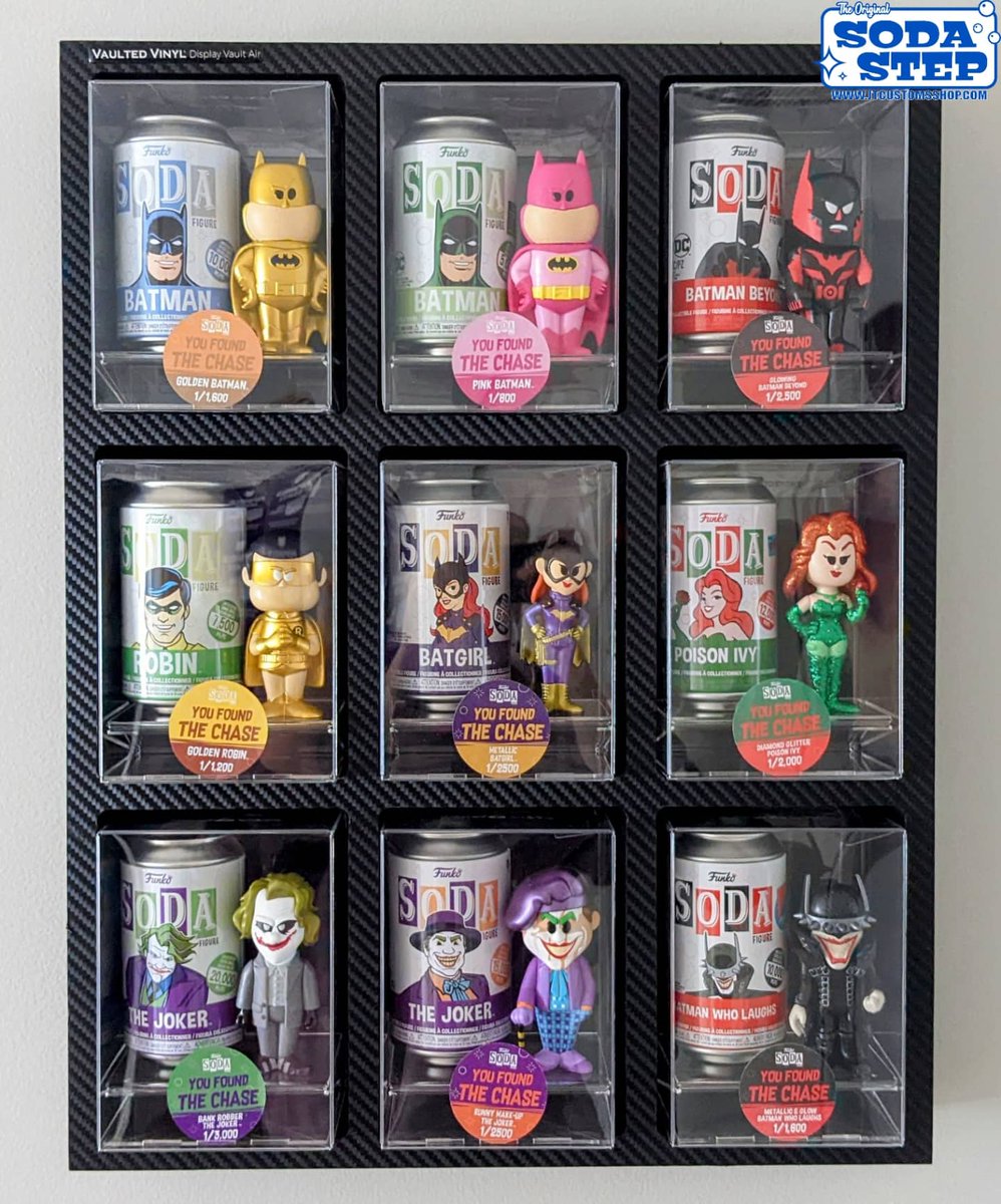 jtcustomsllc's tweet photo. Soda Step + @VaultedVinyl Soft Protectors + Display Vault Air is a fantastic way to display!
Soda Steps available at https://t.co/vdXsmNvp5L
Most orders ship the next business day.
#vaultedvinyl #displayvaultair #funko #sodastep #funkosodadisplay #originalfunko #dcfunko https://t.co/RZB6iTCi8n