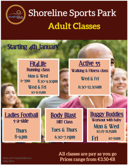 Adult Classes are BACK this week!

-You can choose from running, walking, HIIT, parent &amp; baby and football classes
-All classes are OUTDOORS on the running track or tennis courts and are pay as you go

All fitness levels and abilities welcome!