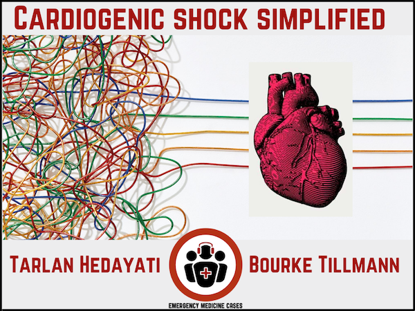 EMCases's tweet photo. Cardiogenic Shock Simplified 
With @HedayatiMD @AnotherICUdoc 
-Determining the cause
-Optimizing oxygenation
-Optimizing cardiac output
-Special case of aortic stenosis
https://t.co/BBdVuEV76e
#FOAMed https://t.co/uhHXs2JJCc
