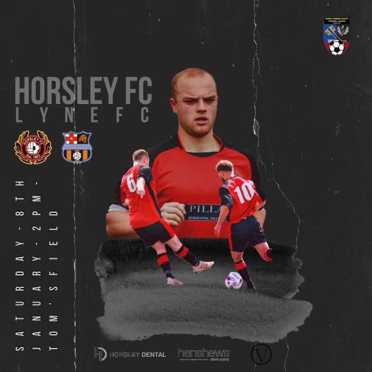 🆚 @lyne_fc 
🏆 @SurreyPremierCF 
📆 08/01/2022
⏰ 2pm KO
📍 Toms Field, Horsley