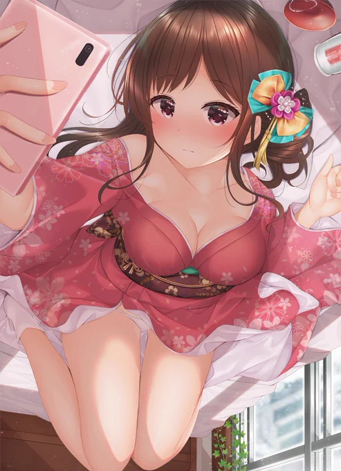 謹賀新年JKちゃん『に・・・にあってる・・・かな?』 