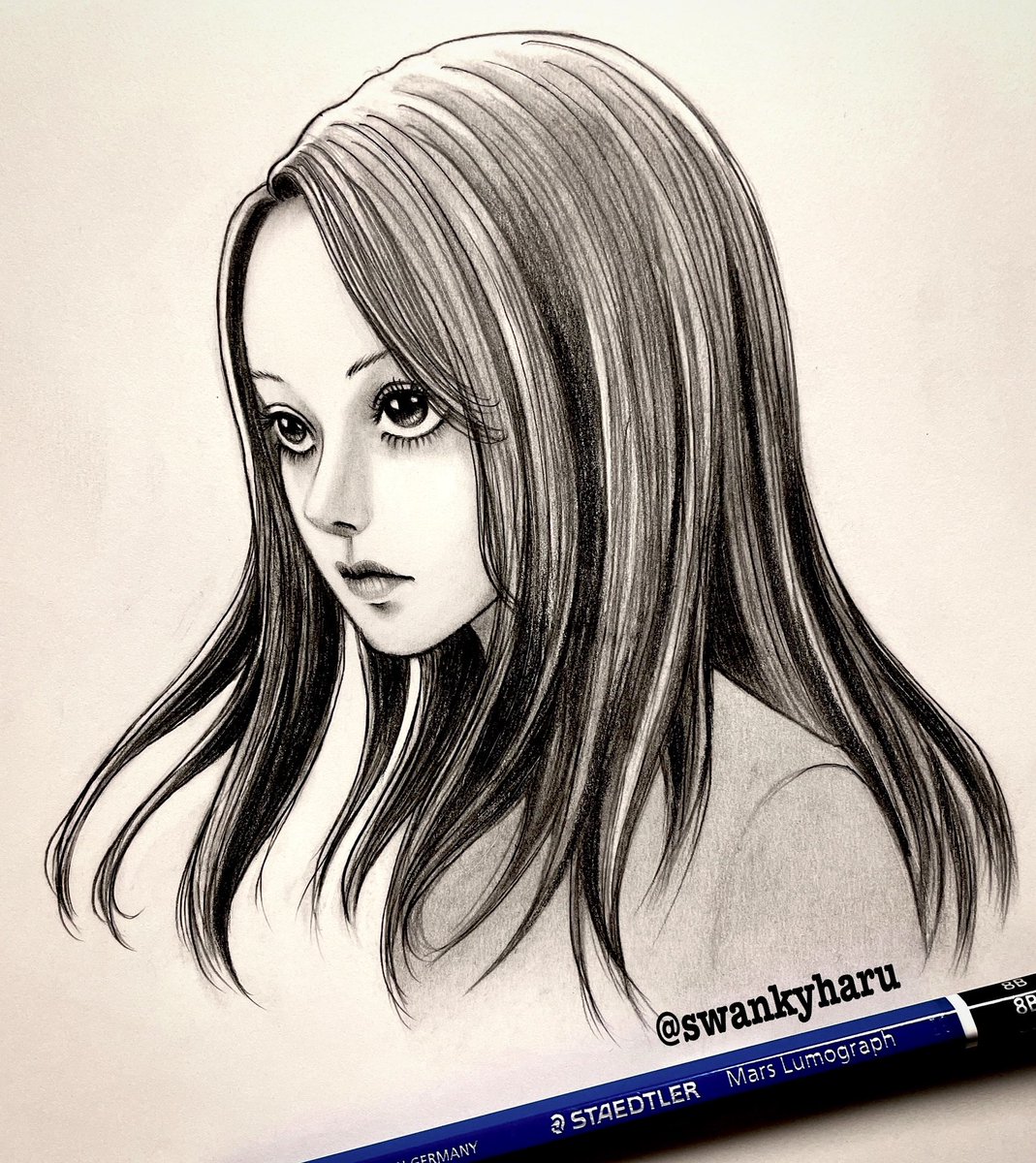 今年は綺麗な女の子も沢山描いてみたい。 ☺︎I drew 