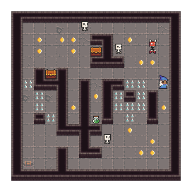 WorldshapersBG's tweet image. Now the #dungeongenerator adds traps as well. Looks a lot better now and now it actually matters if you have agility, to pass over those spikes.