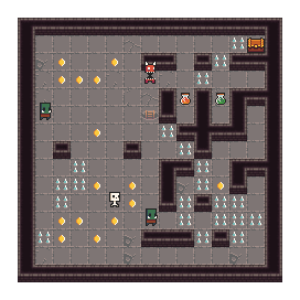 WorldshapersBG's tweet image. Now the #dungeongenerator adds traps as well. Looks a lot better now and now it actually matters if you have agility, to pass over those spikes.