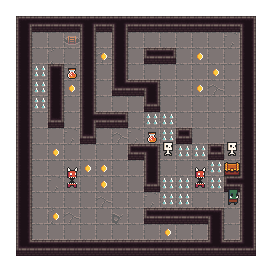 WorldshapersBG's tweet image. Now the #dungeongenerator adds traps as well. Looks a lot better now and now it actually matters if you have agility, to pass over those spikes.