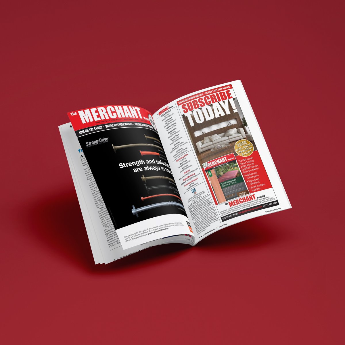 The January 2022 digital issue of The Merchant magazine is now available on our website!

Find it at the link below:
bit.ly/3eW1kAJ

#merchantmagazine #buildingproductsdigest #lumberindustry #tradepublication #526mediagroup #bedrockindustry #americanmade