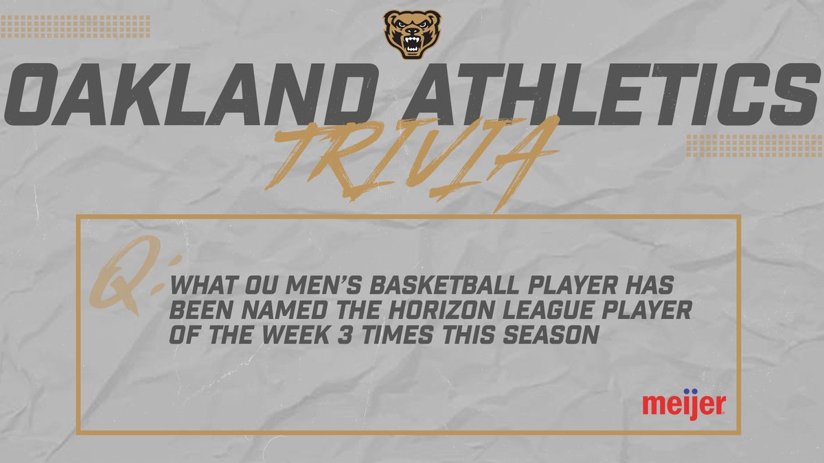 GoldenGrizzlies's tweet photo. It's time for some MEIJER TRIVIA!!! 
Like &amp; Quote Tweet the correct answer for a chance to win a $50 gift card to @meijer !!

Winner will be chosen this evening at 5pm! https://t.co/quMowP9omH
