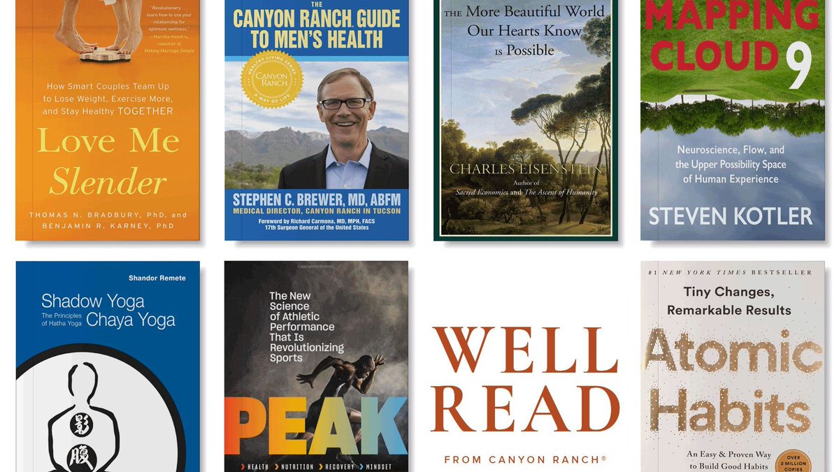 You are what you read. Ignite a new year of wellness intentions with a selection of books curated by the experts at Canyon Ranch bit.ly/3EsxVZk

#WellRead #BookList2022 #BookClubPicks #BuildMomentum #NewYearMotivation #SelfEvolution #SelfCare