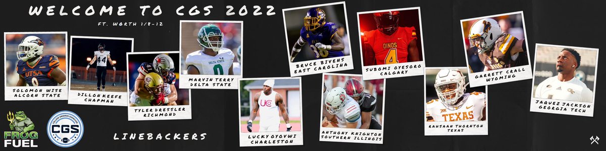 CGSAllStar's tweet photo. Join us in welcoming these hard-hitting linebackers to the 2022 College Gridiron Showcase presented by @frogfuelactual. https://t.co/jQF1WZjtJ1