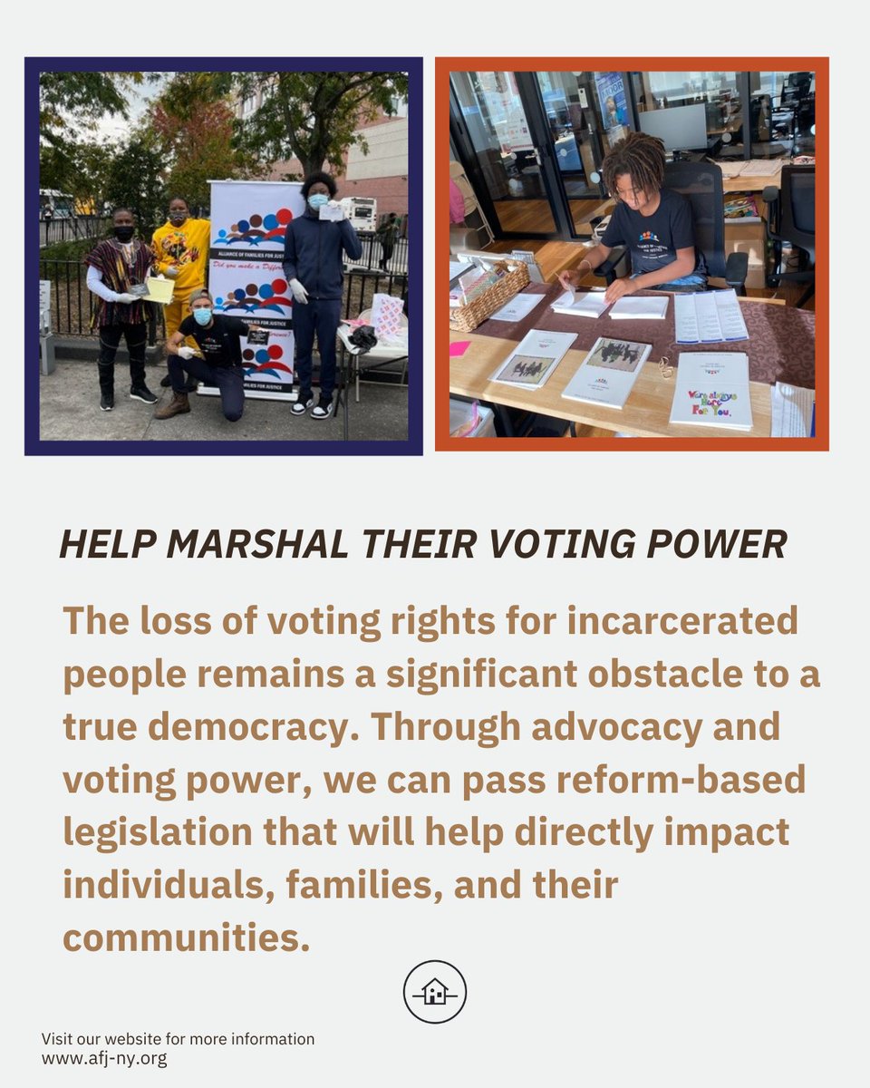 Incarcerated Citizens deserve their right to vote, and we will work tirelessly to ensure that their right to vote is fully restored. Be sure to follow us on all of our social media platforms to stay up to date on how you can get involved.