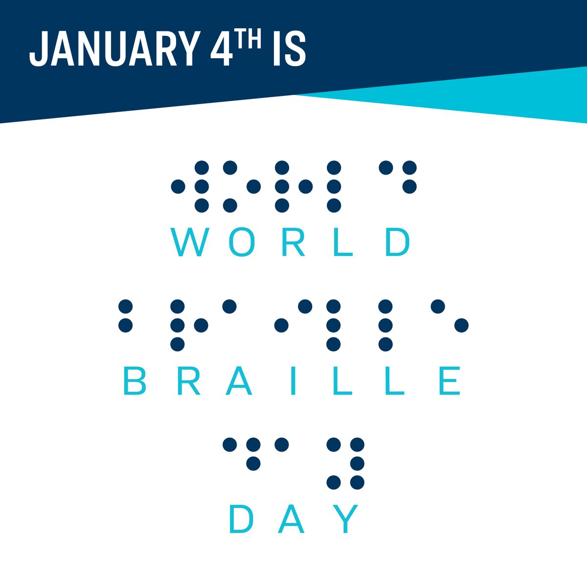 FightBlindness's tweet photo. Today is #WorldBrailleDay! Invented by Louis Braille in 1824, #braille is a tactile representation of alphabetic and numerical symbols that allows #blind and #visuallyimpaired individuals to read and write. https://t.co/QNODYgt0pK