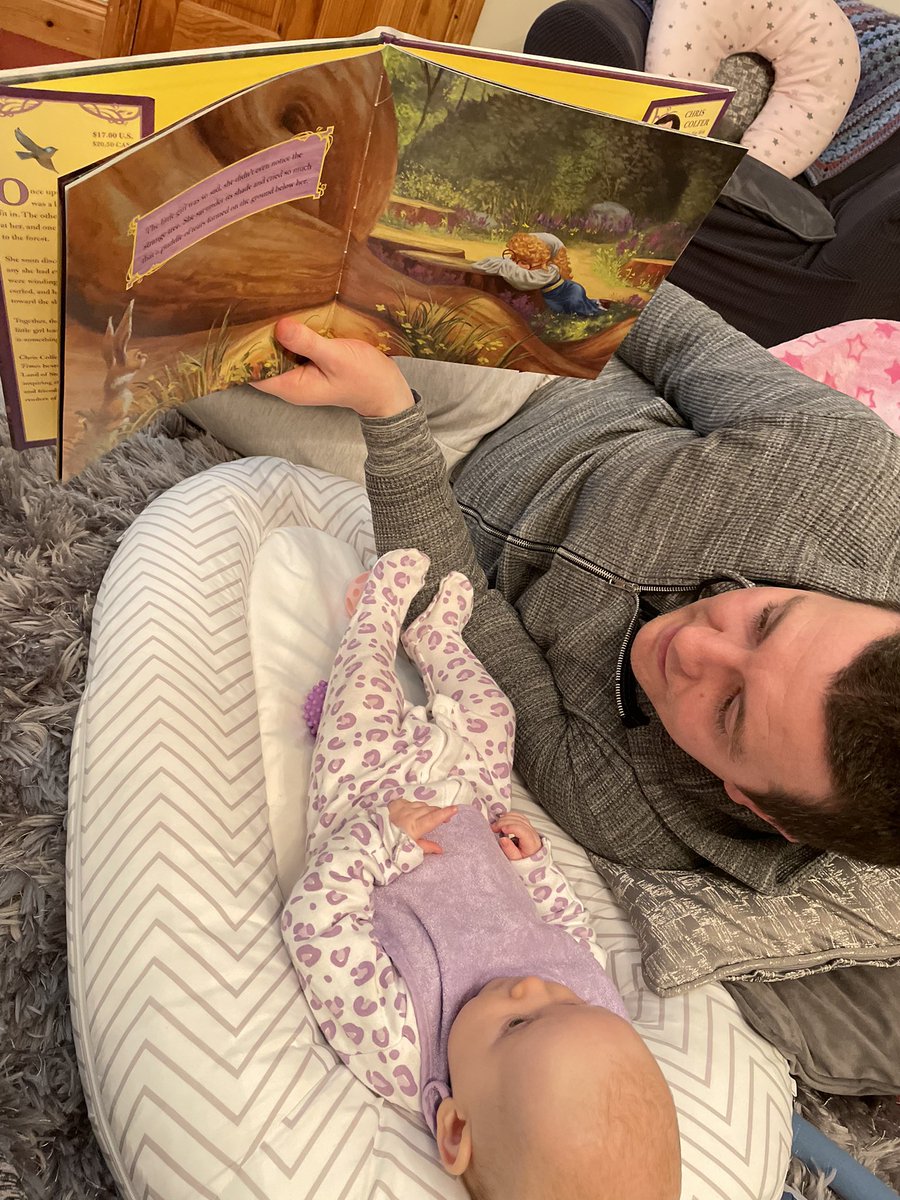 HomeschoolsIre1's tweet photo. I became โa crazy homeschool auntโ for the first time in September! So obviously weโve passed on our love of books! Here she is at 3 months loving The Curvy Tree by @chriscolfer ๐ฅฐ #thecurvytree ๐ณ https://t.co/XqQateR8AJ