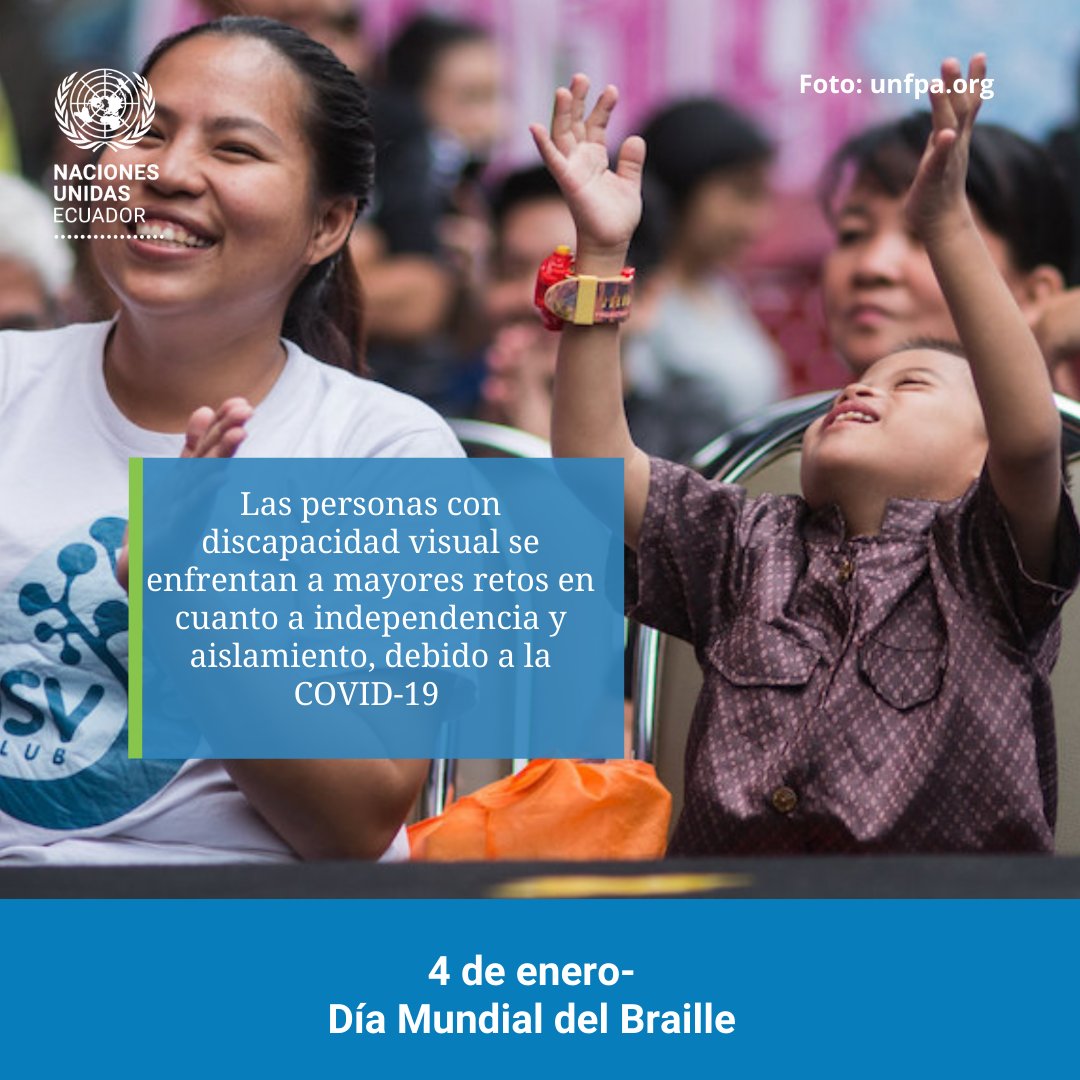 En el #DíaMundialDelBraille recordamos la importancia de construir ciudades y comunidades sostenibles que nos ayuden a reducir las desigualdades y que nos permitan brindarle igualdad de oportunidades a las personas con discapacidad visual.