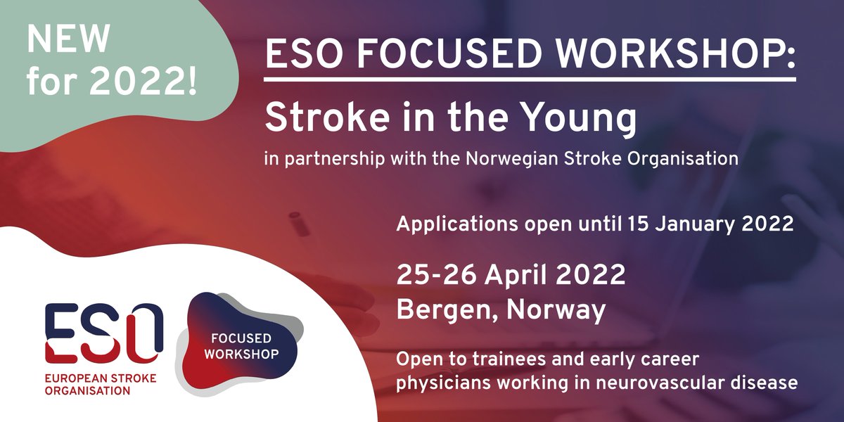 Stroke in the young is different and challenging. There is an increased prevalence of traditional risk factors already at a young age, but also special risk factors, including those that are either unique or more common in women. 

Apply by 15 January ow.ly/GksW50HlWyb