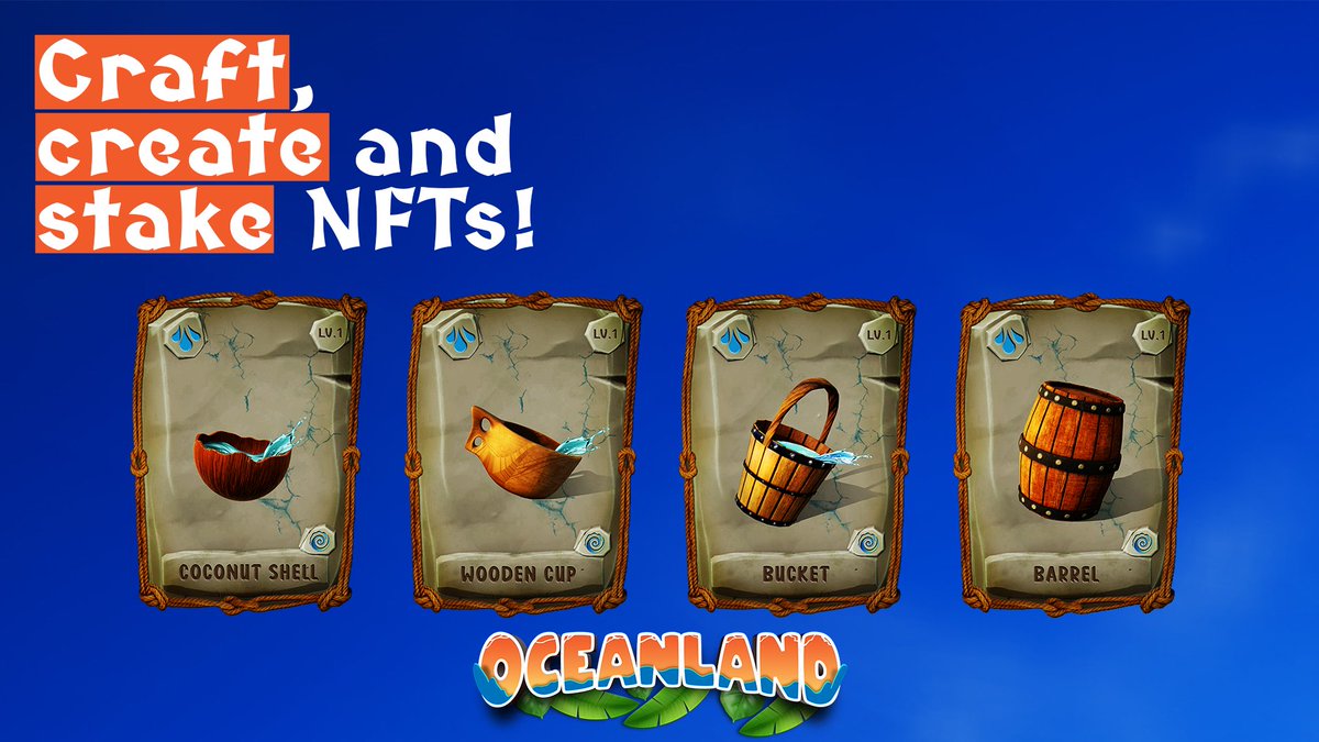 Oceanland_io's tweet photo. Craft, create and stake #NFTs! Swap, stake and farm in #Defi! Play, enjoy, explore and #earn in games! Merge them all to discover 
@Oceanland_io!

#GameFi #game #blockchain #NFT https://t.co/qScVLK2NpO