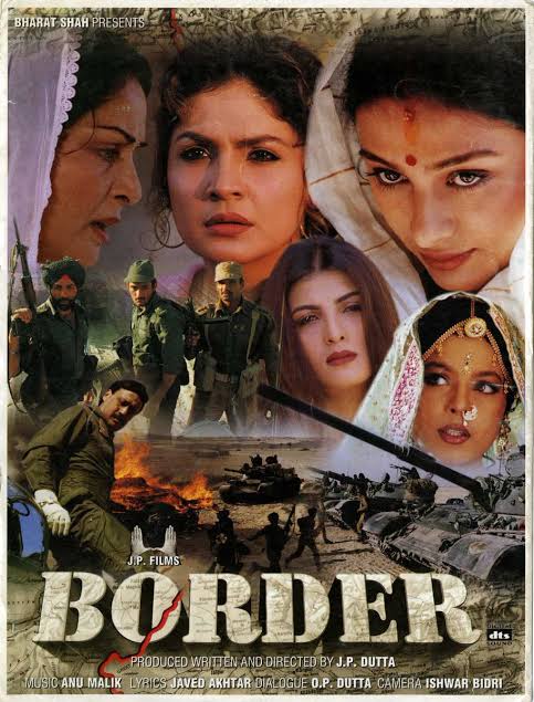 #Border (1997) by #JPDutta, ft. @iamsunnydeol @bindasbhidu @SunielVShetty #AkshayeKhanna #Tabu @PoojaB1972 #SharbaniMukherjee #SapnaBedi @berry_sudesh @ImPuneetIssar @KulbhushanKharb & #Raakhee, now streaming on @PrimeVideoIN. 

@Javedakhtarjadu @The_AnuMalik