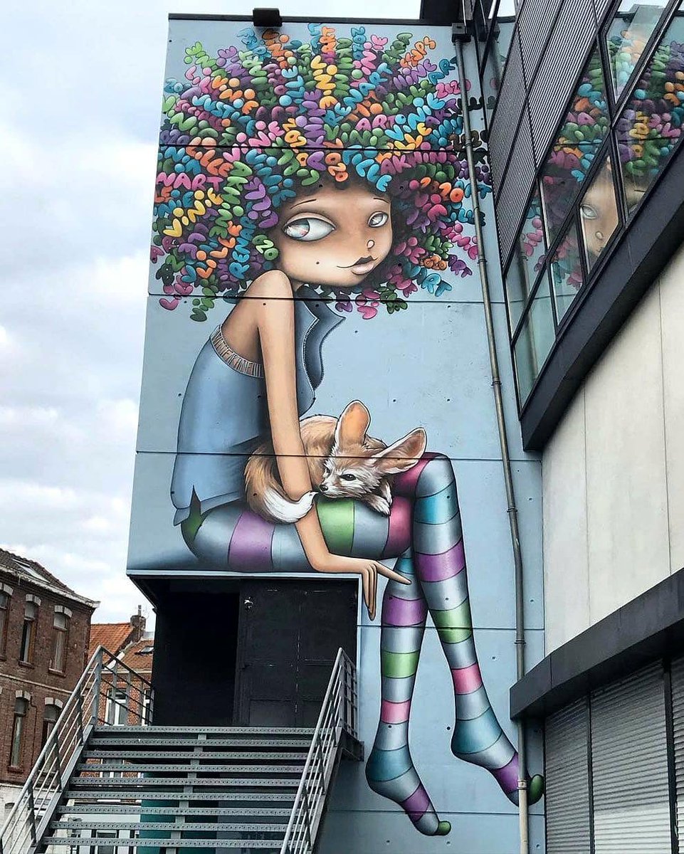 Paula_graffiti's tweet photo. #StreetArt by Vinie Graffiti + Akhine in Lille, France 🇫🇷 https://t.co/uY2UwAnWsB