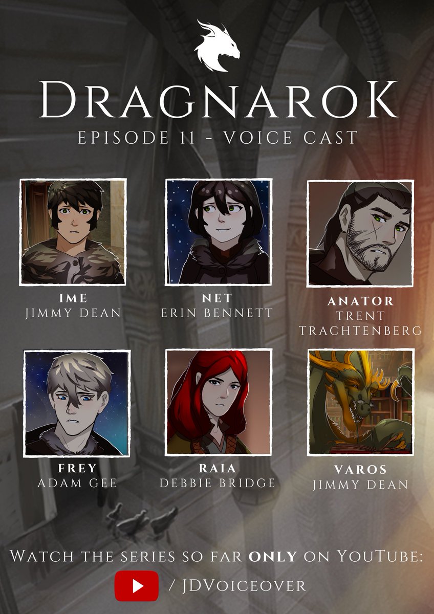 JDVoiceover's tweet image. Thanks for your patience everyone. After my Christmas break, DRAGNAROK EPISODE 11 is back in production and coming soon! Check out the poster below and the thanks to my amazing voice cast!
#dragnarok #vo #va #voiceover #animation #anime #webtoon #dragon #comingsoon #cartoon