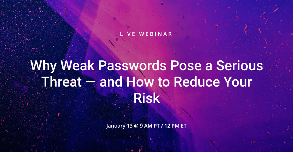 Netwrix's tweet photo. Next week! Join @braimee (CISSP, OSCP and president of @7MinSec) to find out how weak the passwords are in your organization, and what you can do to strengthen this part of your security strategy >> https://t.co/iX4owt7QaM
#passwordsecurity #datasecurity https://t.co/2XTH0ZYYLT