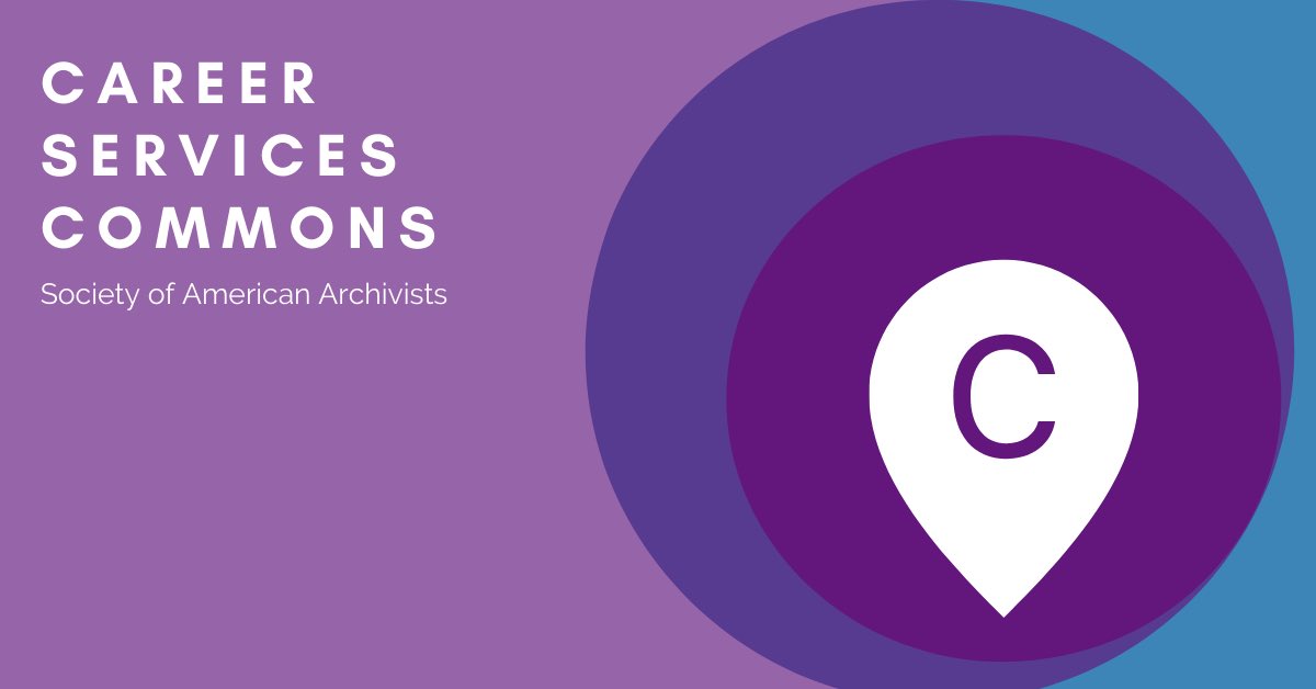 DEADLINE EXTENDED! SAA Career Counselor Applications open until Sunday, 1/16! 

Interested in helping students, early career archivists, and professionals needing a pivot? Learn more and apply today. www2.archivists.org/groups/career-…